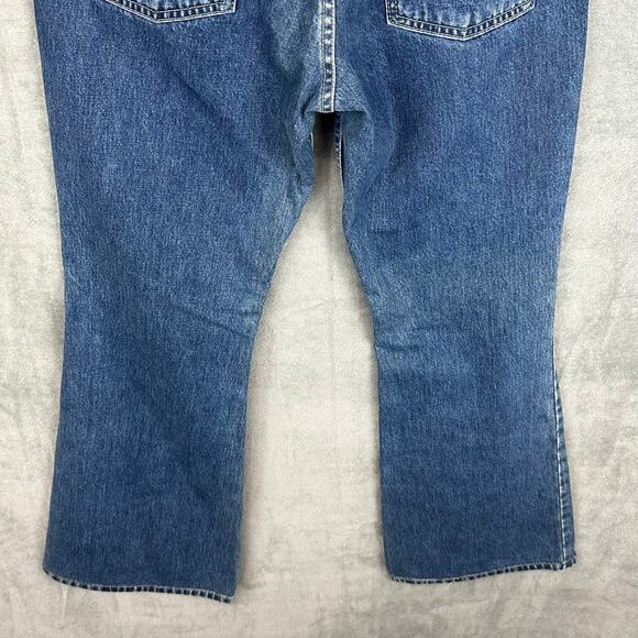 Vintage Levis Silvertab Jeans Womens 11M Blue Flare Y2K Mid Rise 100% Cotton - Picture 6 of 15